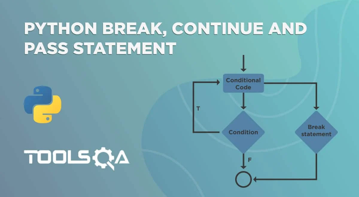 Python Break Statement, Continue and Pass - Loop Control Statements